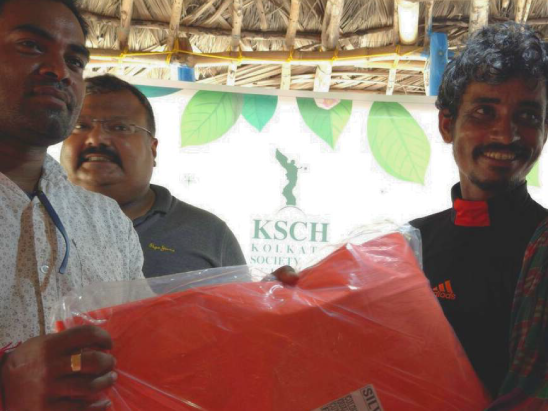 Cyclone relief distribution
